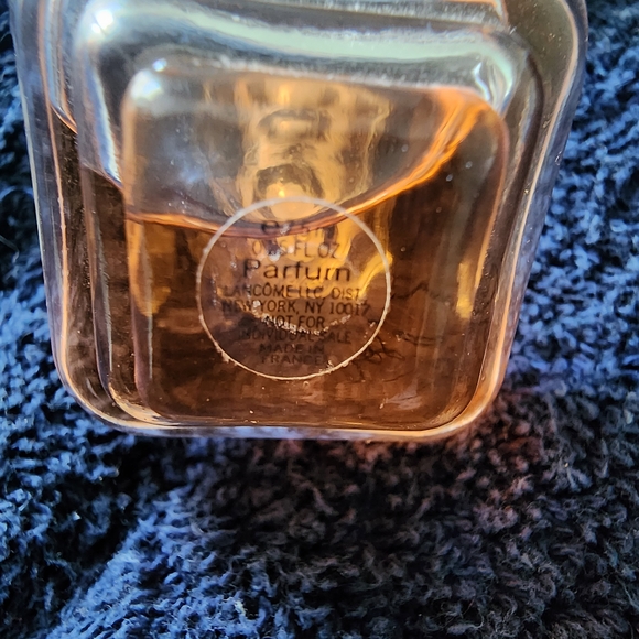 LANCOME TRESOR PARFUME Glass Fragrance Bottle - Elegant Amber Perfume Accent - Picture 5 of 5